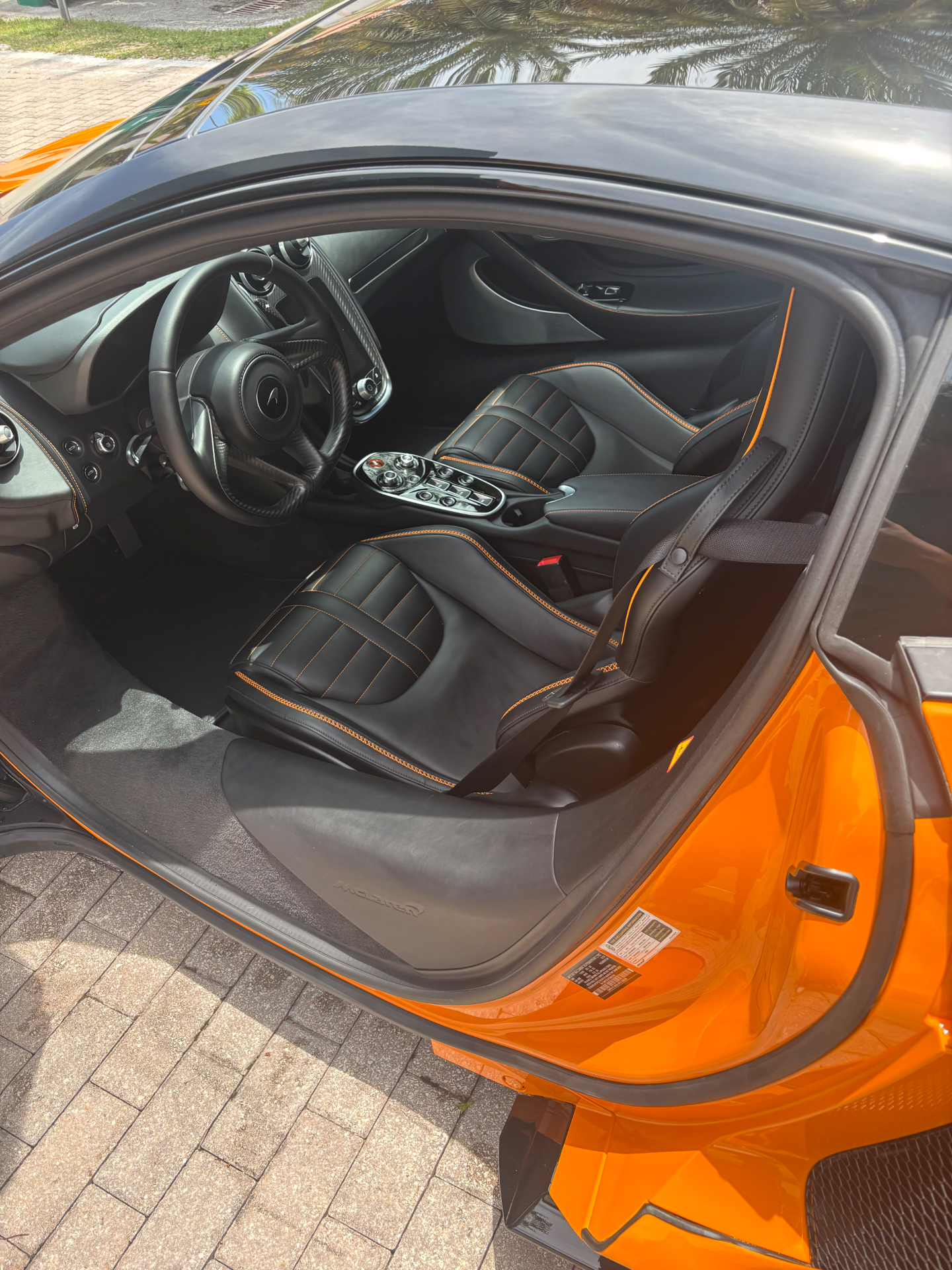 Velvet Shine Detail — McLaren interior angle one